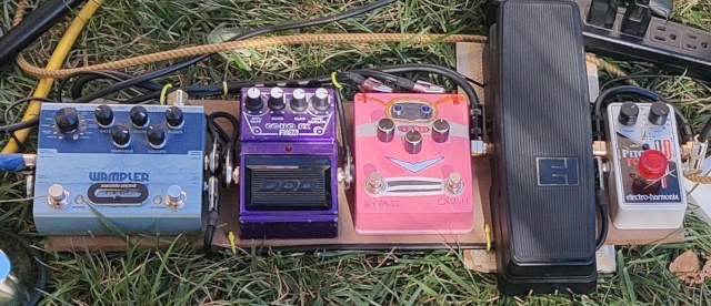 First half of the pedalboard